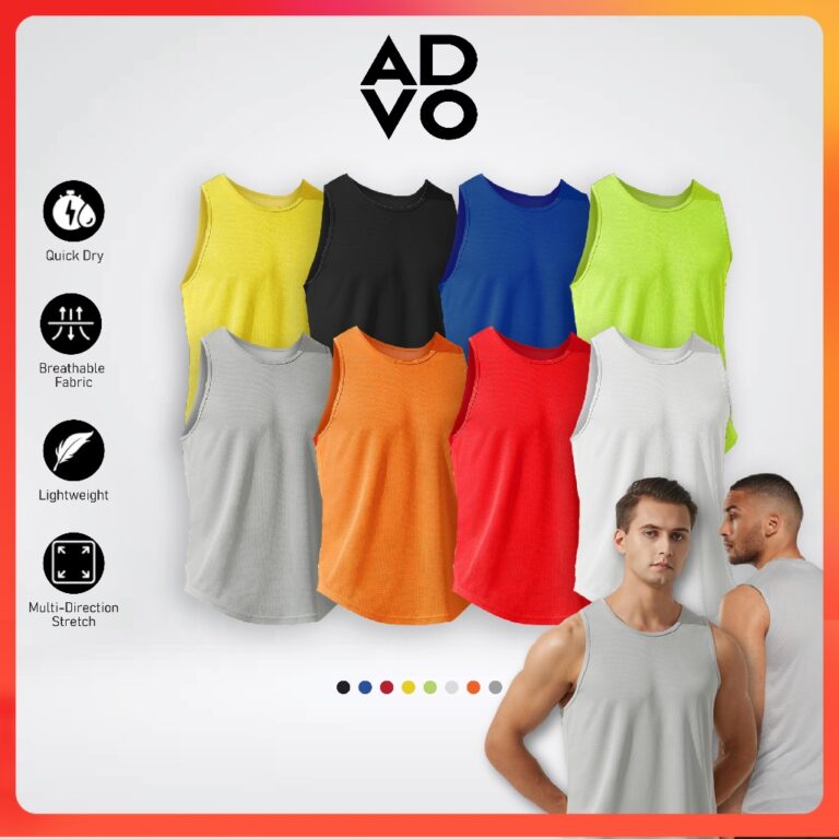 ADVO Microfiber Singlet Lelaki: Pilihan Baju Tanpa Lengan Cepat Kering