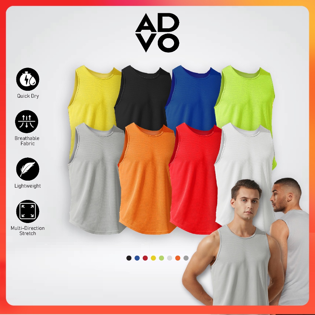 ADVO Microfiber Singlet Lelaki: Pilihan Baju Tanpa Lengan Cepat Kering