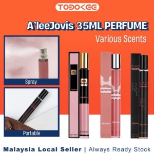 A'leeJovis Official 35ml Pocket Perfume: Serene Secret Series EAU DE TOILETTE Parfum Minyak Wangi Tahan Lama