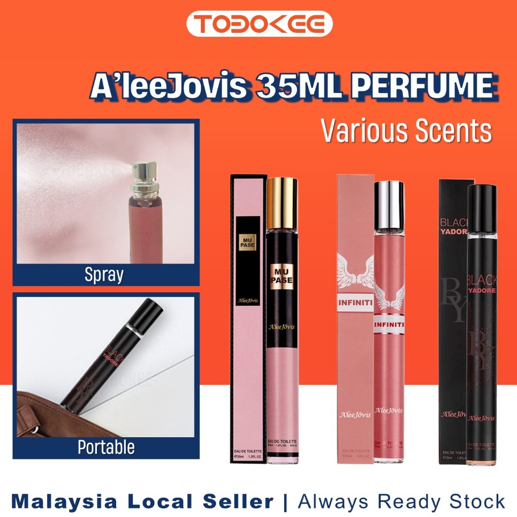 A'leeJovis Official 35ml Pocket Perfume: Serene Secret Series EAU DE TOILETTE Parfum Minyak Wangi Tahan Lama