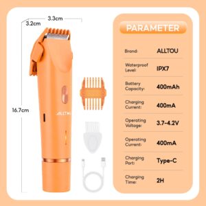 ALLTOU Women Electric Shaver 2-In-1 Bikini Trimmer: Ciri Kalis Air IPX7 dan Bilah Seramik
