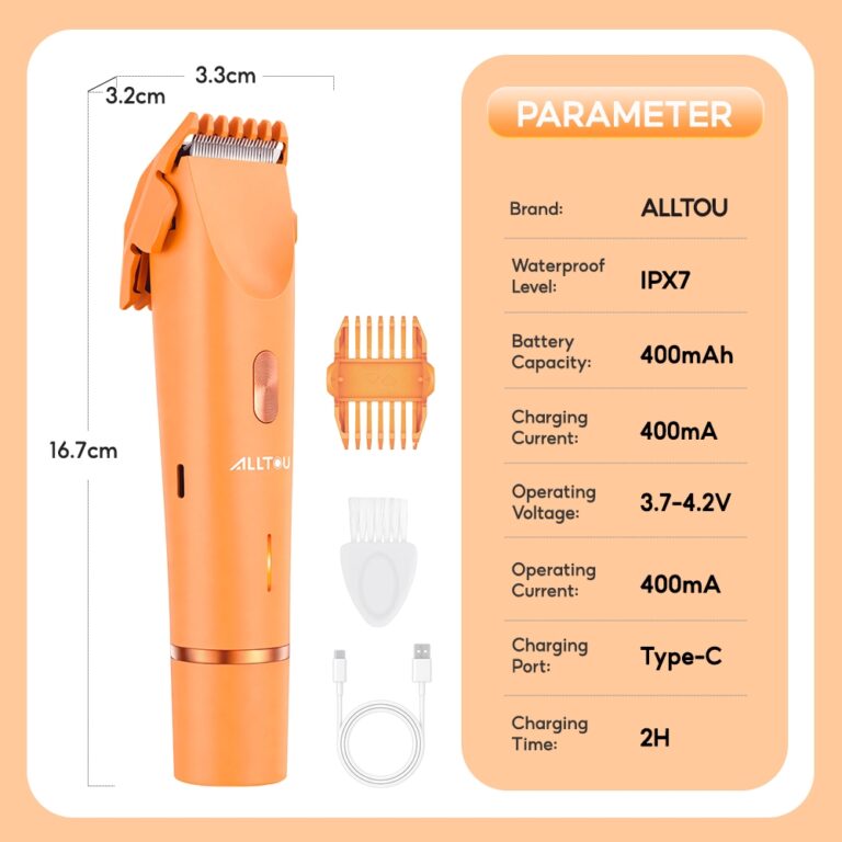 ALLTOU Women Electric Shaver 2-In-1 Bikini Trimmer: Ciri Kalis Air IPX7 dan Bilah Seramik