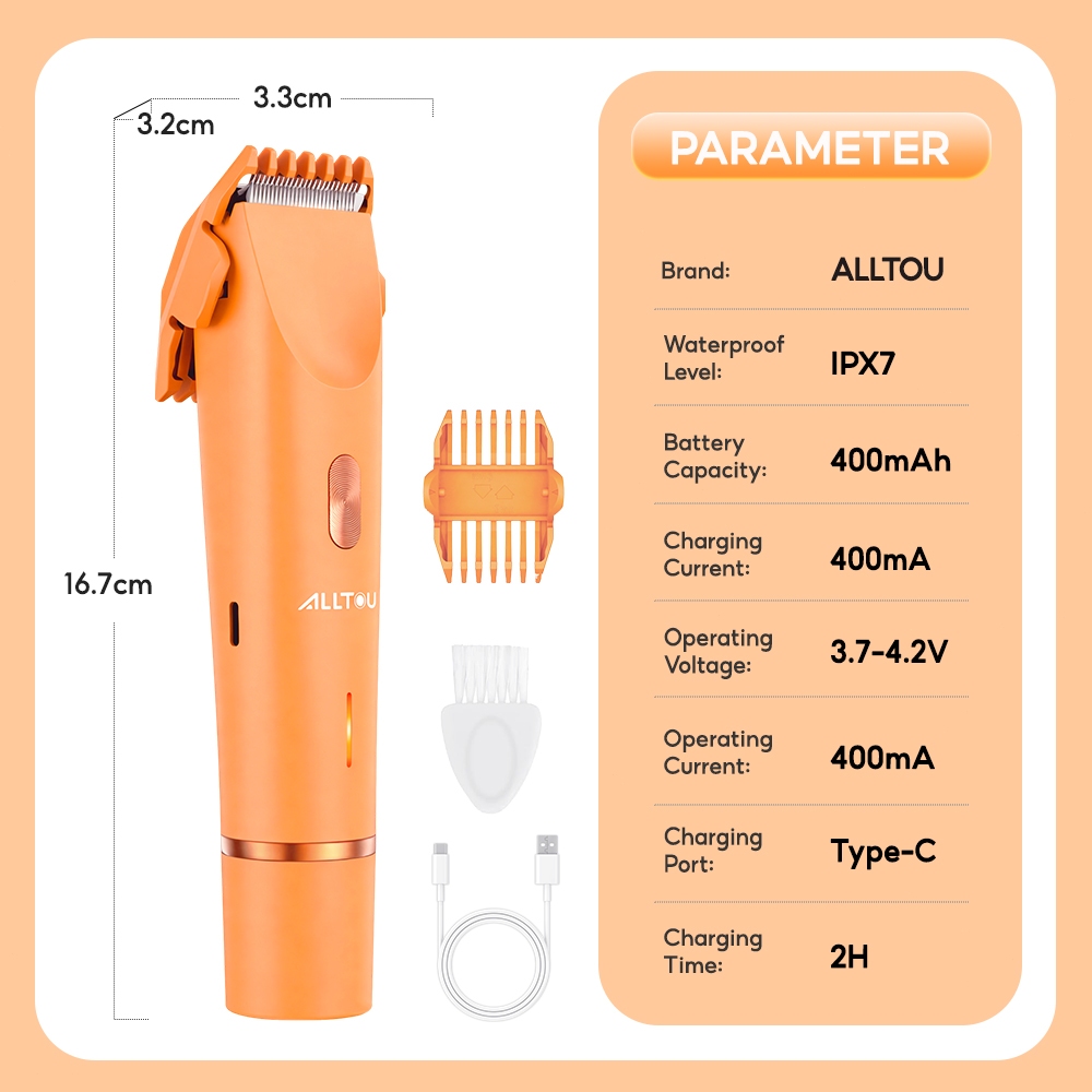 ALLTOU Women Electric Shaver 2-In-1 Bikini Trimmer: Ciri Kalis Air IPX7 dan Bilah Seramik
