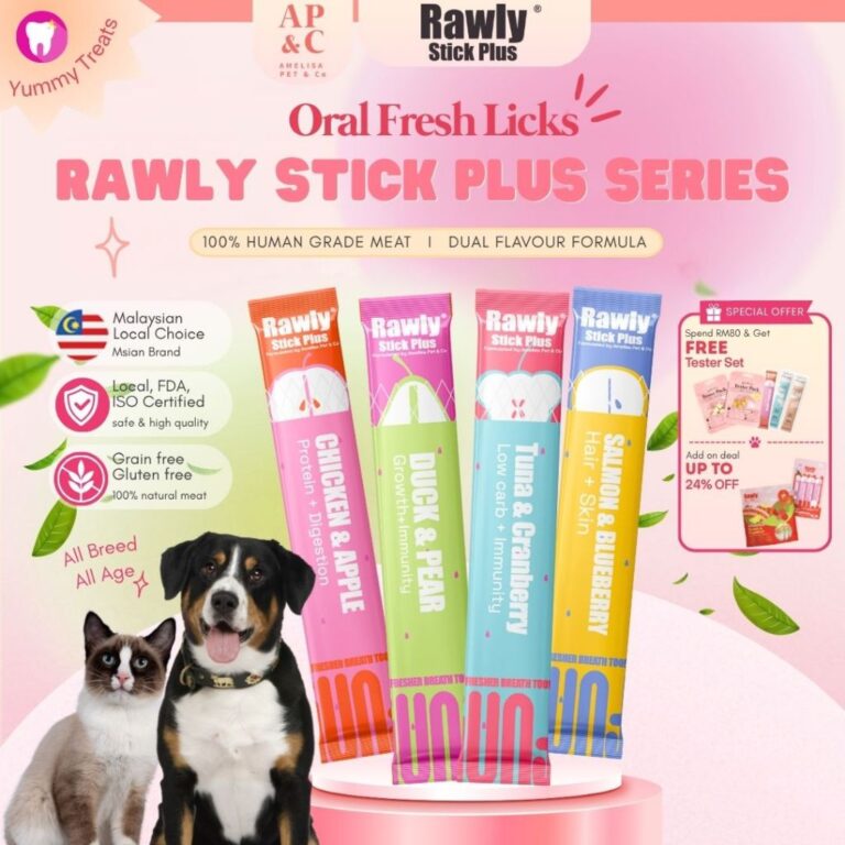 Mengenali Amelisa Pet dan Co. Rawly Stick Plus Put Puree Stick untuk Haiwan Peliharaan
