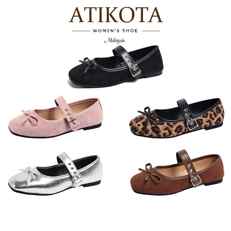 ATIKOTA Women's Flat Shoes Retro Style: Rekaan Kasual Klasik