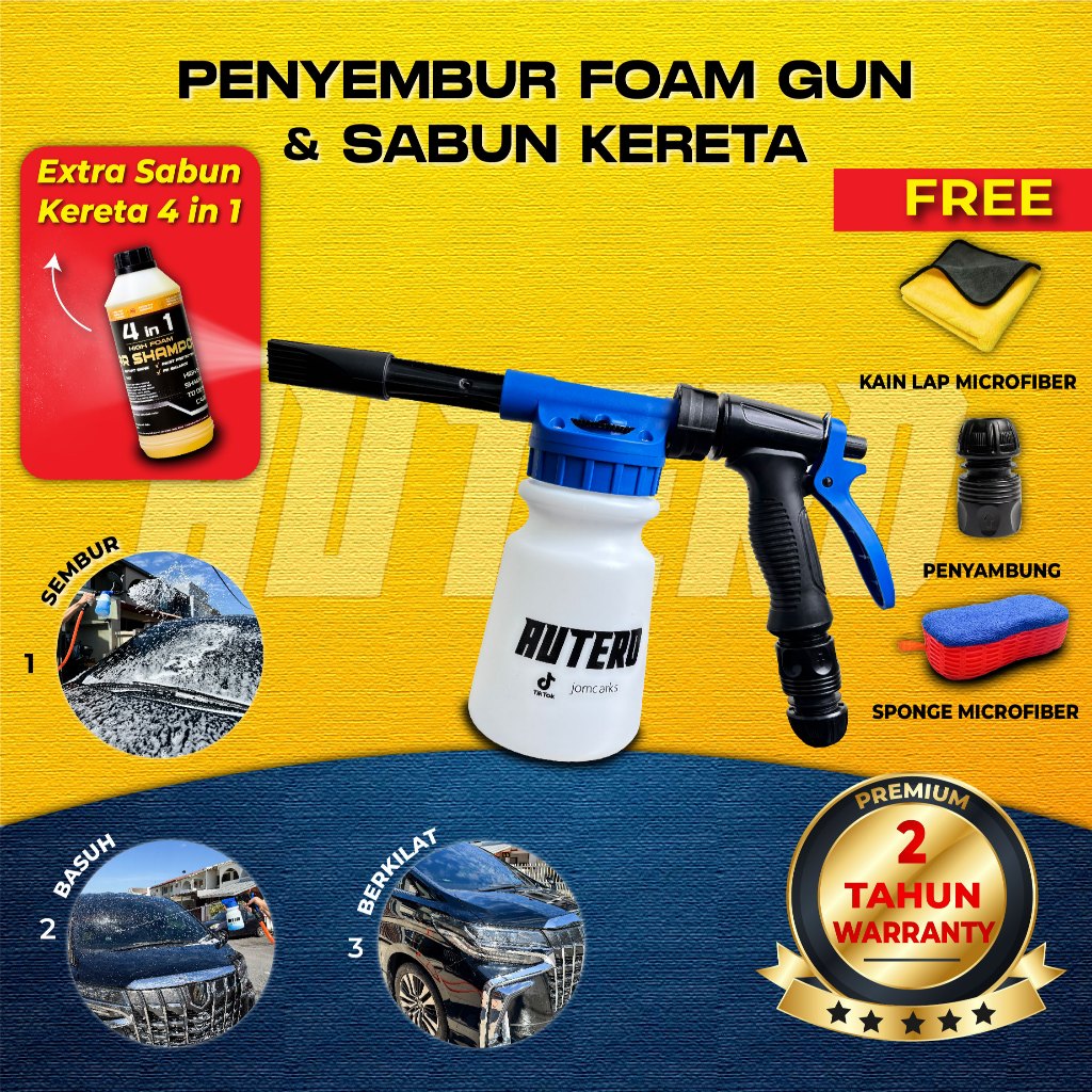 Set Cuci Kereta AUTERO 1L: Berbaloi Guna Sendiri di Rumah?