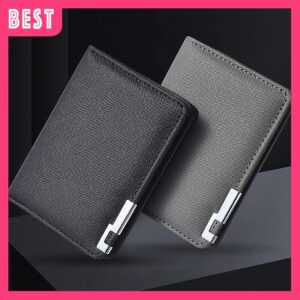 B212 Bifold Leather Men Wallet: Pilihan Dompet Lelaki PU Sederhana
