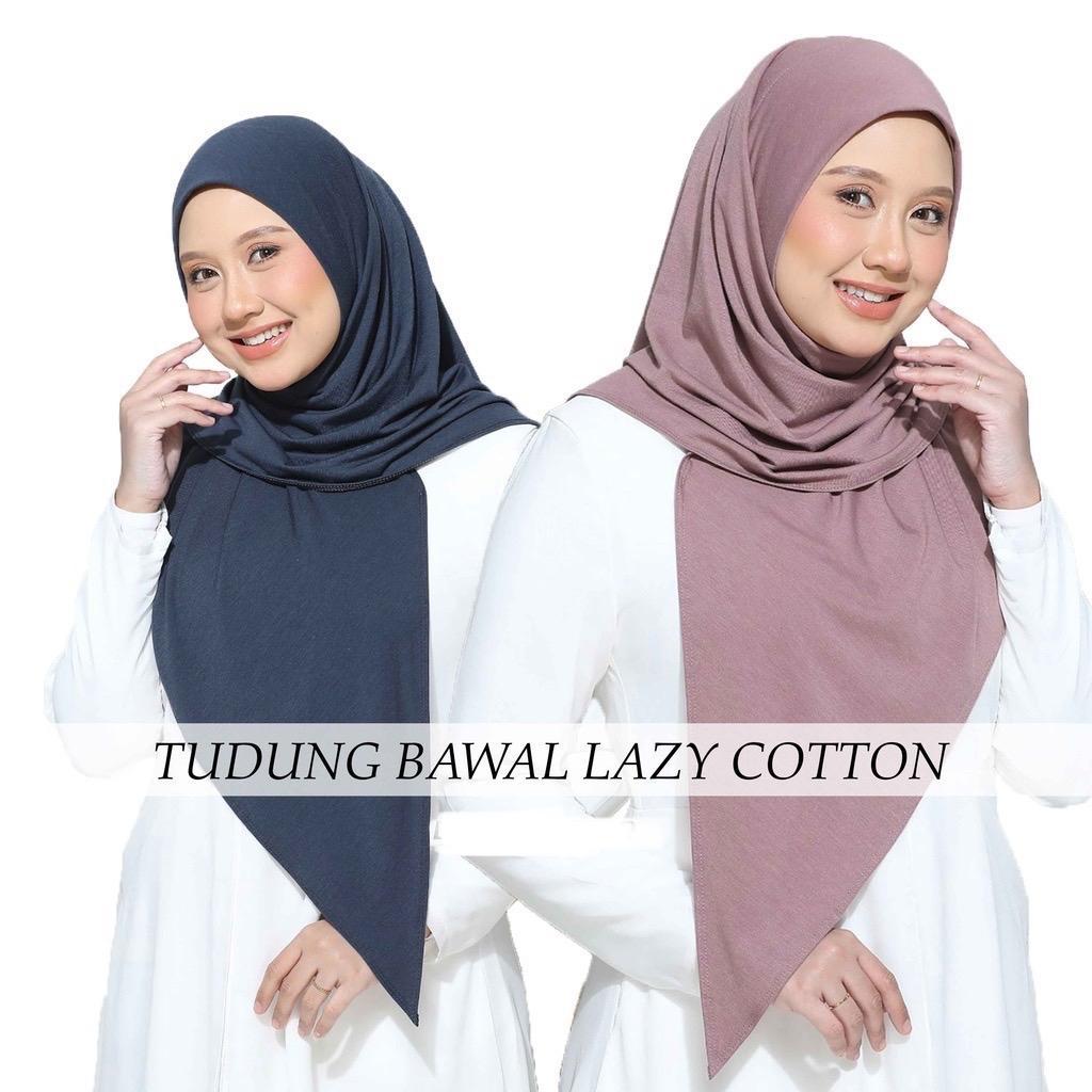 BAWAL LAZY COTTON SQUARE HIJAB: Pilihan Tudung Sarung Mudah Bentuk untuk Harian