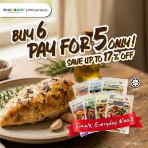 Beacon Seaweed Marinated Chicken Breast 270g+-, Pilihan Daging Ayam Perap Pelbagai Perisa