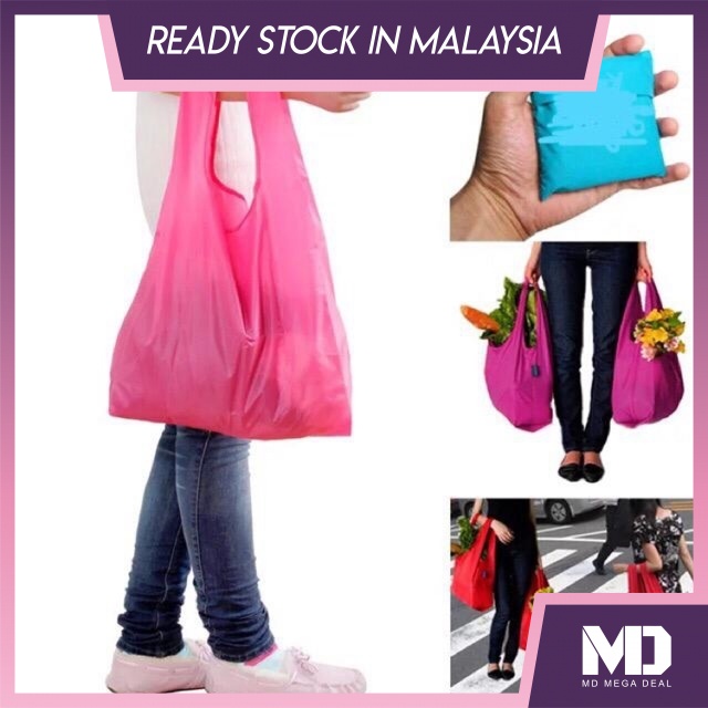Beg Beli-Belah Lipat Tracy Mudah Alih dan Jimat Ruang