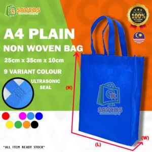 Beg Kertas Plastik Ramah Lingkungan CHEAPEST in SHOPEE🔥 A4 Non Woven Bag / Shopping