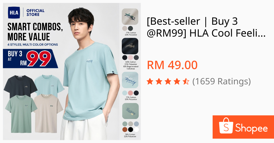 Adakah HLA Cool Feeling Short Sleeve T-Shirt Pilihan Sesuai untuk Cuaca Panas?
