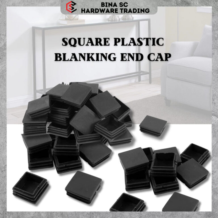BINA Square Hollow Plastic Blanking End Cap Penutup Kaki Perabot