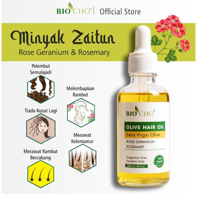 BIOCHO MINYAK RAMBUT ZAITUN ROSEMARY dan ROSE: Adakah Sesuai untuk Masalah RAMBUT GUGUR?