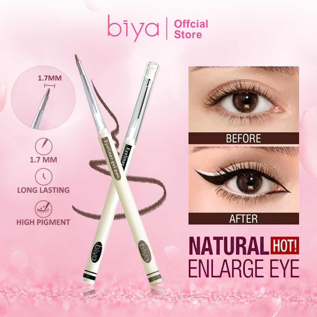 BIYA Gel Eyeliner Pencil 1.7mm: Apa yang Perlu Anda Tahu Tentang Ciri Kalis Air dan Pigmen Tingginya