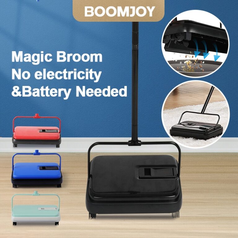 BOOMJOY Carpet Floor Sweeper Hand Push Automatic Compact Broom: Ciri dan Kegunaannya
