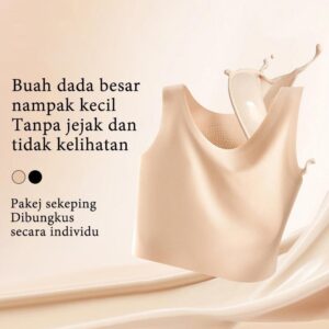 Bra Tidak Nampak Rekaan Alamiah Tali Lebar Anti Peluh Ventilasi Belakang Selesa