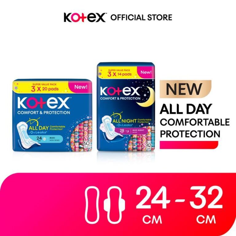 Pakej 3 Unit Tuala Wanita Kotex Comfort And Protection Maxi dan Overnight
