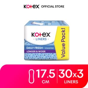 [Bundle Of 3] Kotex Panty Liners Longer dan Wider Unscented 30 Pcs: Adakah Sesuai untuk Kegunaan Harian?