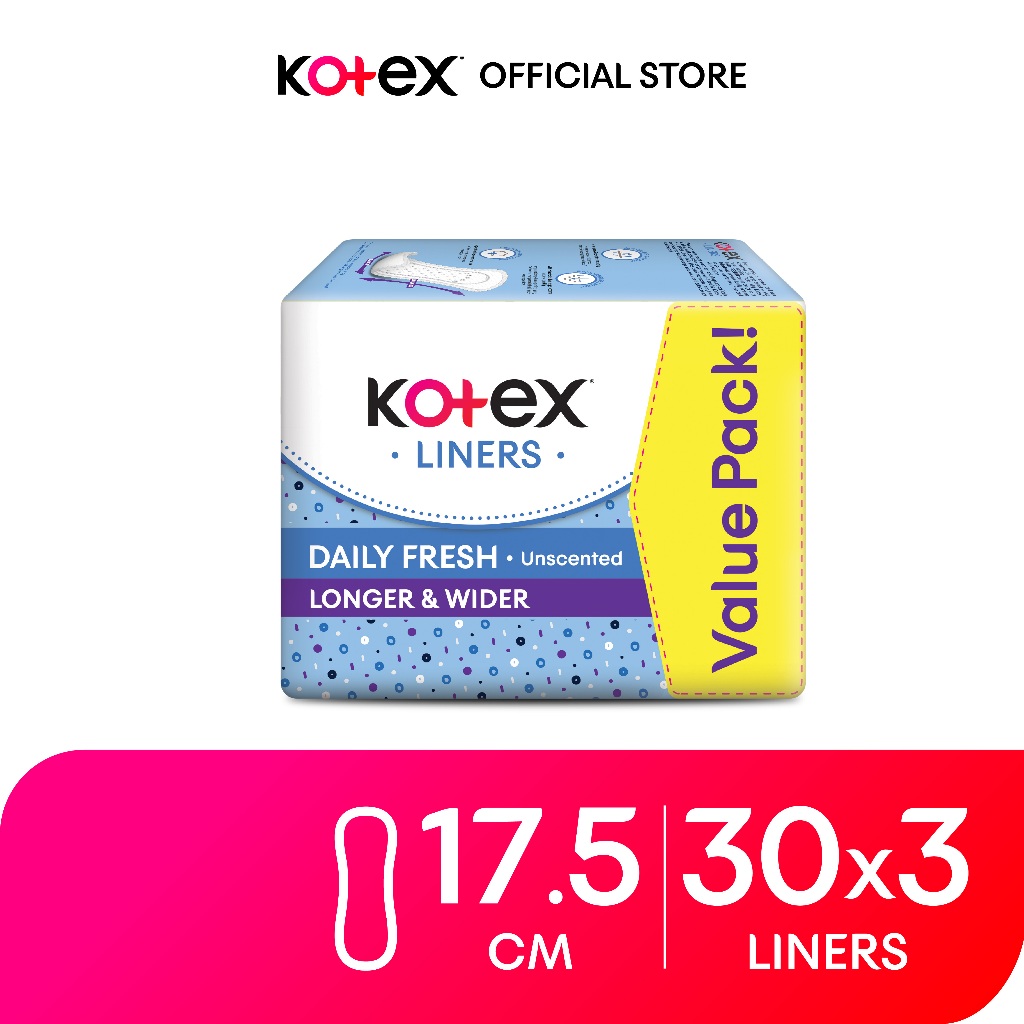[Bundle Of 3] Kotex Panty Liners Longer dan Wider Unscented 30 Pcs: Adakah Sesuai untuk Kegunaan Harian?