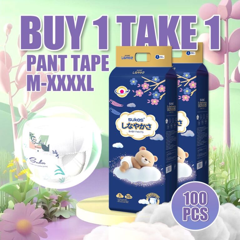 Adakah BUY 1 TAKE 1 100PCS SUKOS Diapers Pull Up Pilihan Praktikal untuk Stok Harian?