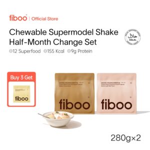 [Buy 3 Free 1] Fiboo Protein Shake Meal Replacement Pilihan Praktikal