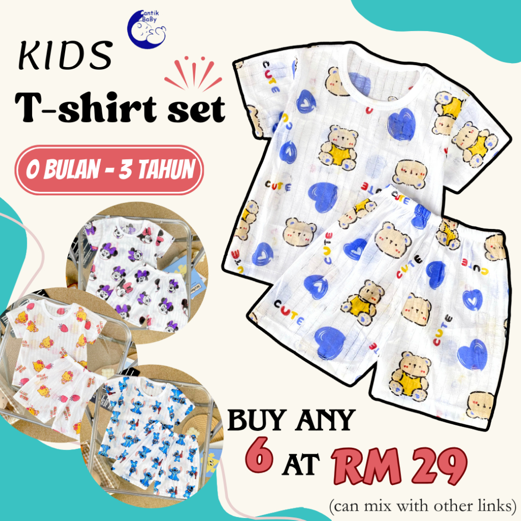 Set Baju Bayi CantikBaby Newborn Hingga 2 Tahun untuk Pakaian Harian