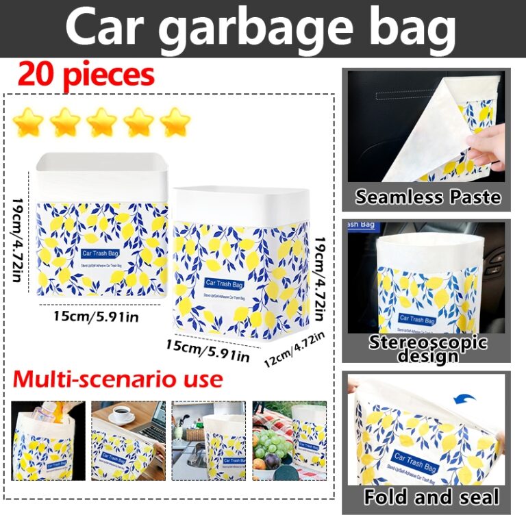 Beg Sampah Kereta Dual-Use Mudah Alih Car Garbage Bag