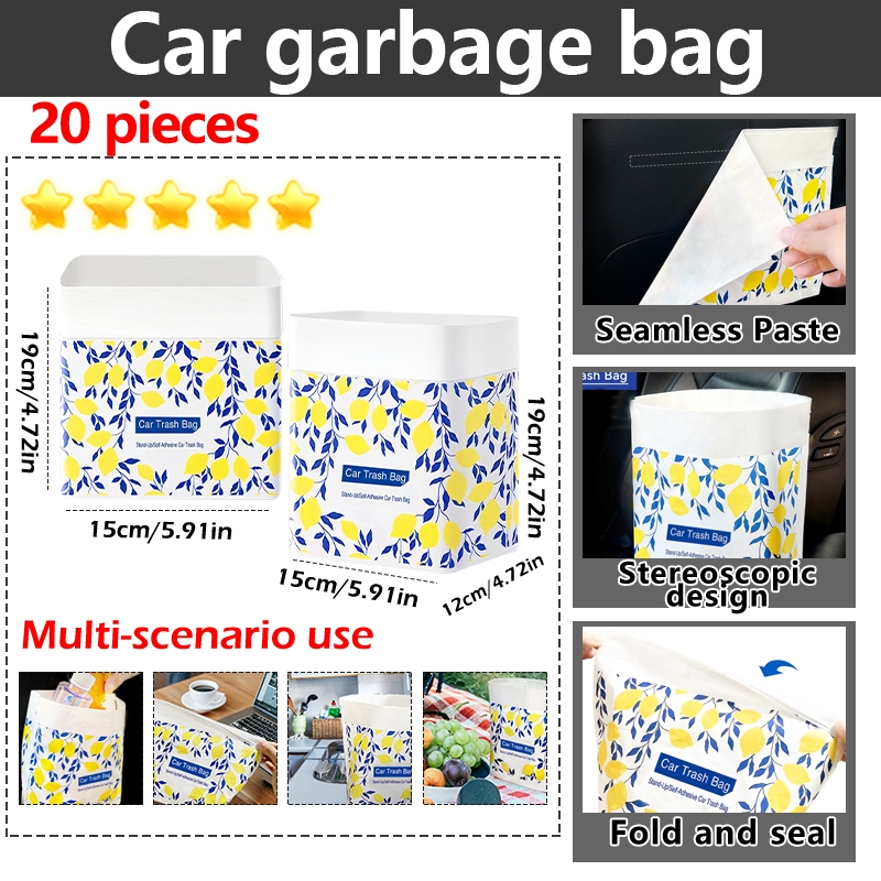 Beg Sampah Kereta Dual-Use Mudah Alih Car Garbage Bag