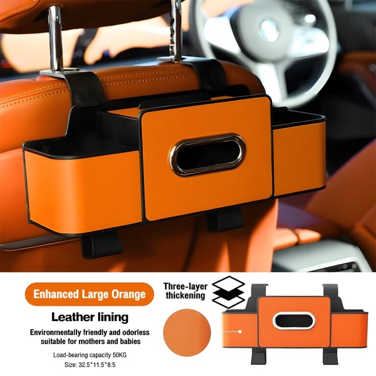 Holder Telefon: Car Seatback Storage Box Multifunctional - Susun Ruang Kereta Lebih Kemas