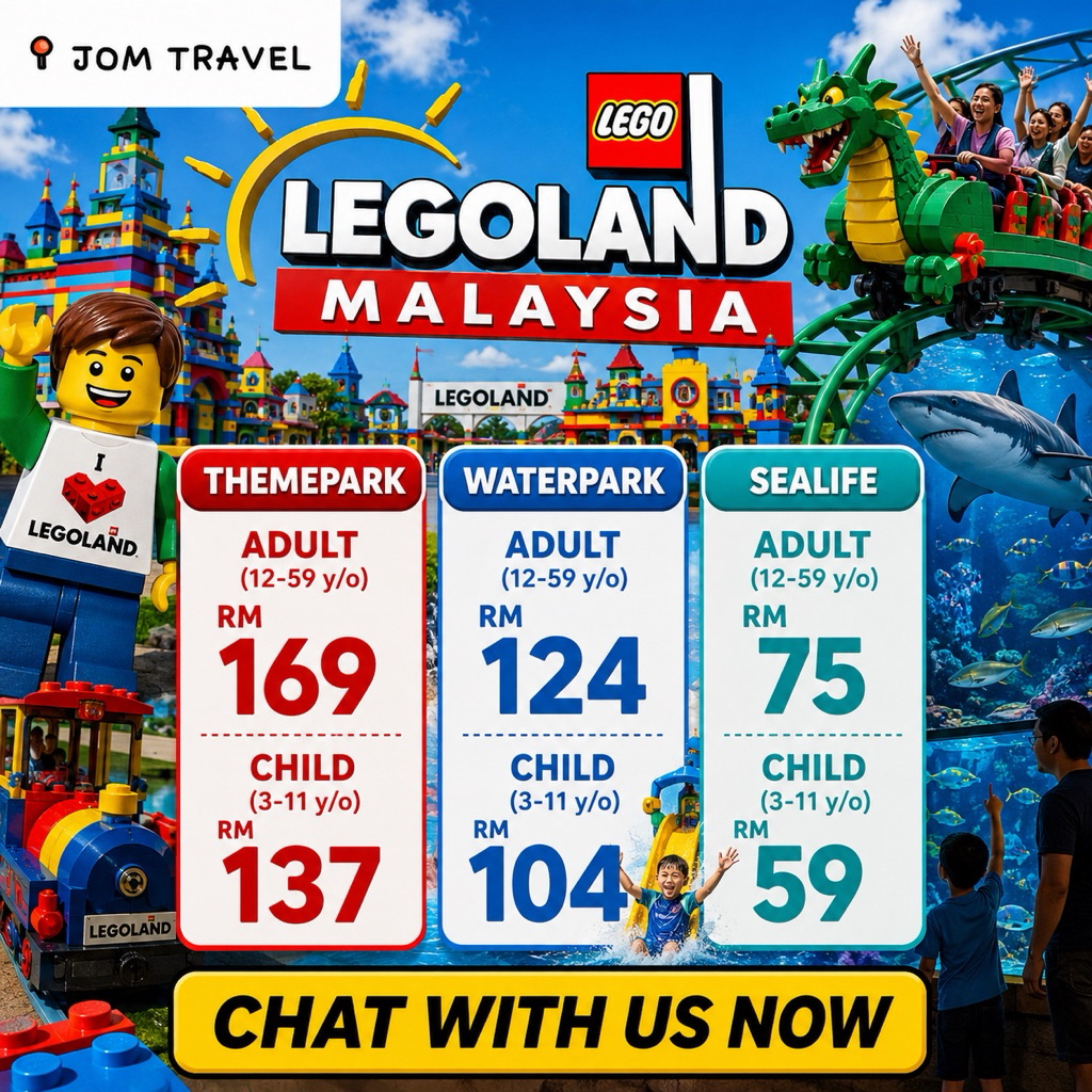 Tiket Legoland Malaysia dan Sea Life Johor: Apa yang Perlu Anda Tahu