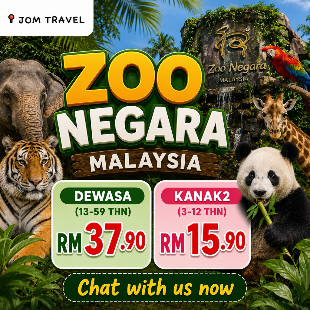 Tiket Masuk Zoo Negara Berserta Pusat Konservasi Panda Gergasi