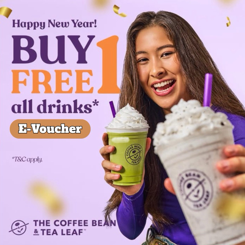Coffee Bean Buy 1 Free 1 E-Voucher Android dan iOS