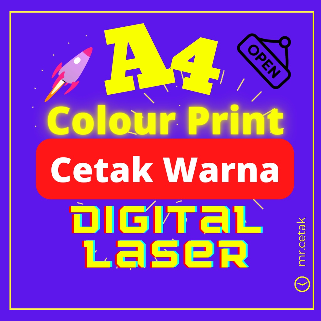 Perkhidmatan Colour Photostat Printing dan Fotostat Warna Online A4