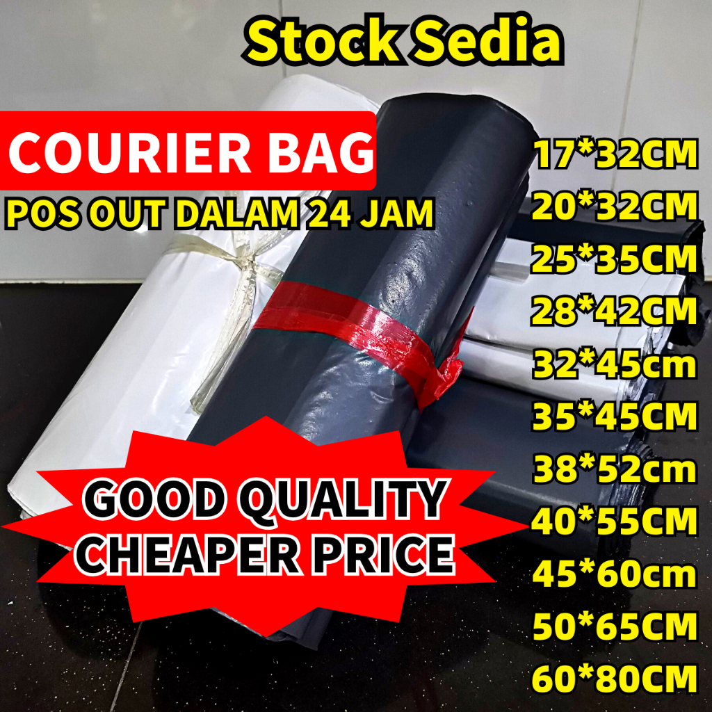 Courier Bag Parcel Bag Packaging Flyers With Pocket Polymailer Untuk Penghantaran Kemas
