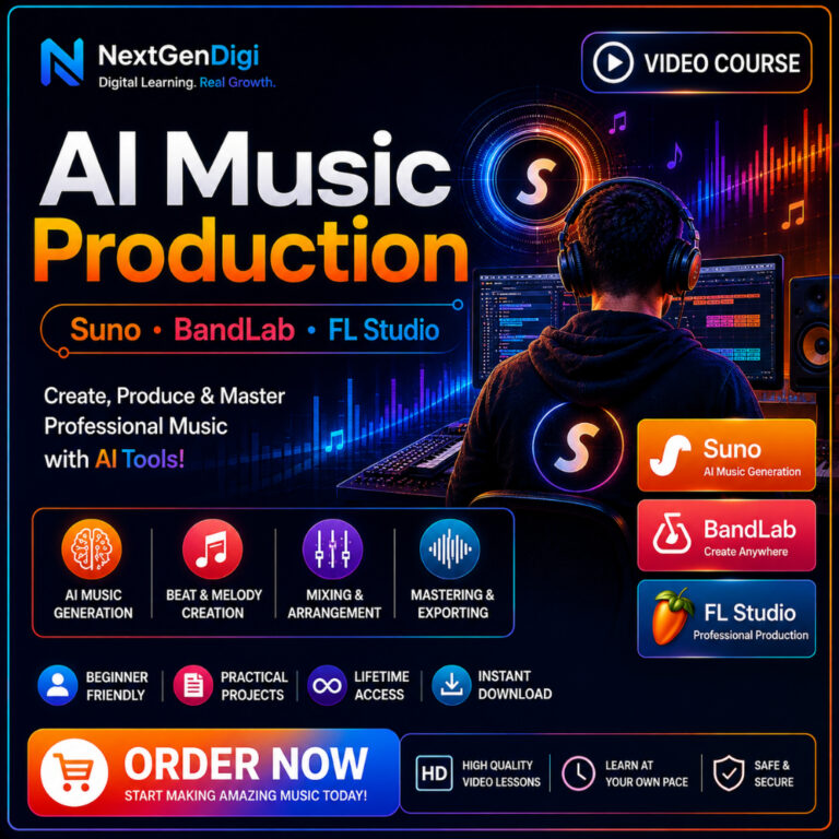 (Course) AI Music Production Course With Suno, BandLab dan FL Studio