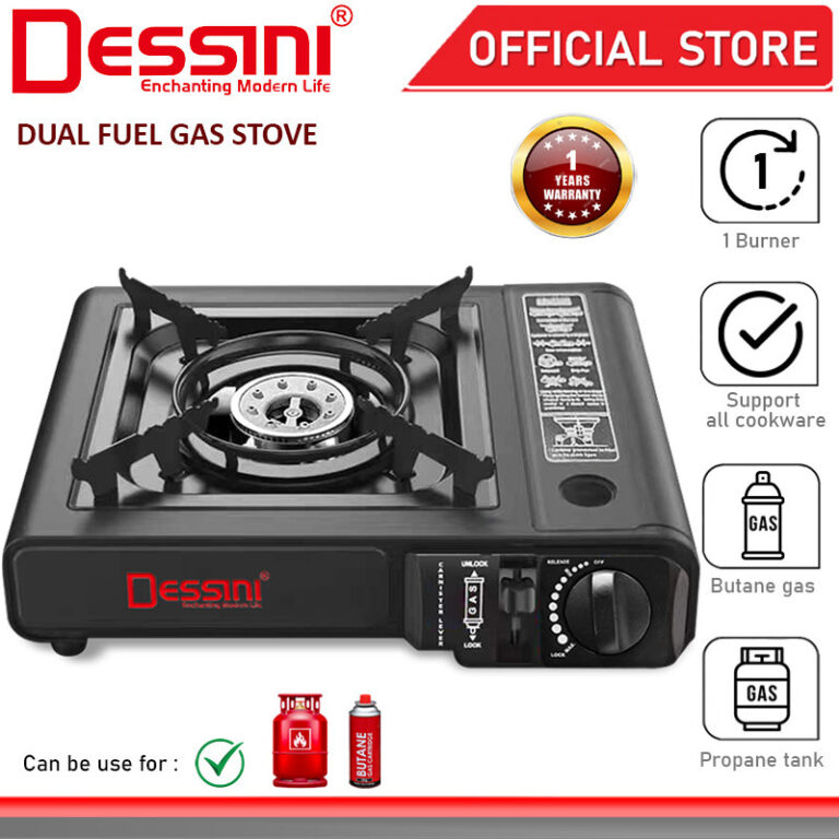 DESSINI ITALY Auto Ignition Dual Fuel Gas Cooker Butane Pilihan Praktikal Dapur Mudah Alih?