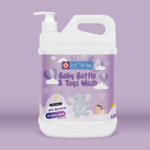 DOCTOR Bai 2IN1 Baby BOTTLE Wash VEGE dan FRUIT Wash 1.8L KIWI APPLE