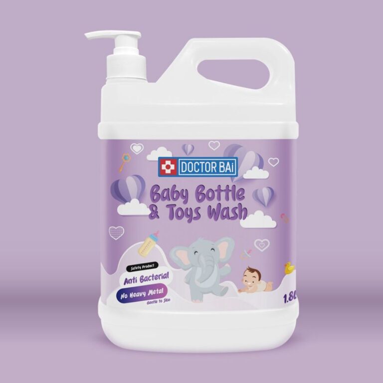 DOCTOR Bai 2IN1 Baby BOTTLE Wash VEGE dan FRUIT Wash 1.8L KIWI APPLE