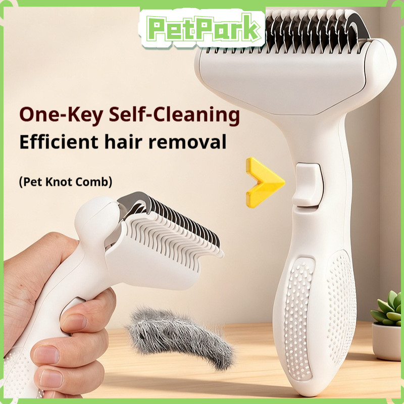 Dog Cat Grooming Brush One Press: Berkesan Tanggal Bulu Mati Tanpa Sakit?