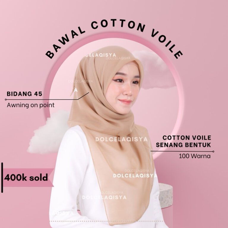 DOLCE BAWAL COTTON: Kenali Ciri Kain VOILE Plain dan Tawaran Beli4 Percuma 1