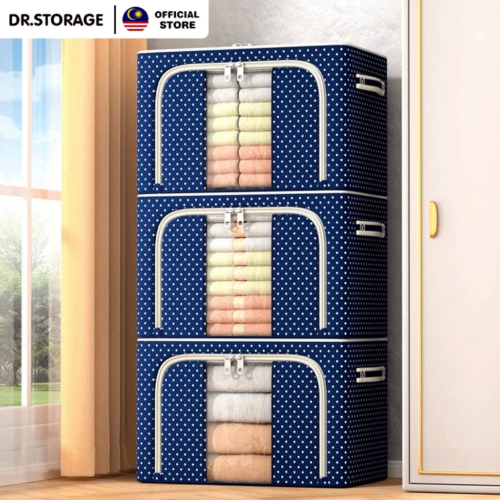 DR.STORAGE Foldable Storage Box Organizer: Pilih Kapasiti 24L, 66L, 100L atau 150L
