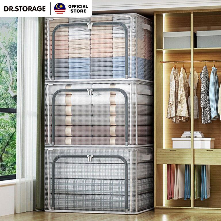 DR.STORAGE Foldable Storage Box Organizer: Pilihan Saiz 24L, 66L dan 100L