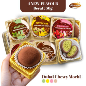 DUBAI CHEWY COOKIE MOCHI KUNAFA 50g Choconafa Puandhia