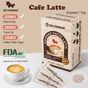 DUJOSOO 3 In 1 Sucrose Healthy Cafe Latte: Minuman Segera untuk Santai Harian?