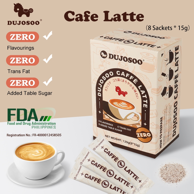 DUJOSOO 3 In 1 Sucrose Healthy Cafe Latte: Minuman Segera untuk Santai Harian?