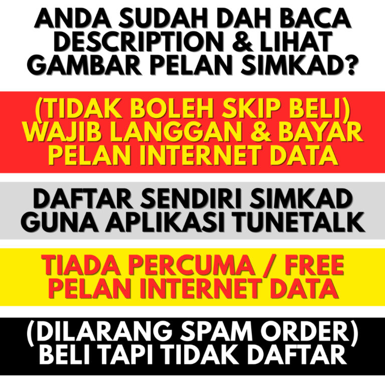 Pilihan Pelan Internet TUNETALK Epik dan Tahunan yang Tersedia