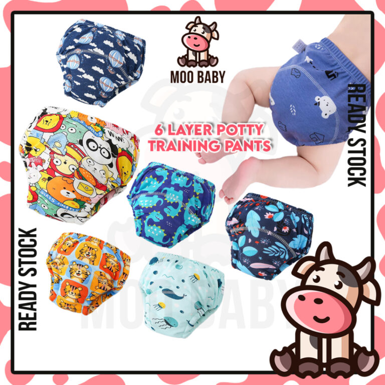 Moo Baby Potty Training Pants: Ciri dan Kegunaan untuk Latihan Tandas Anak