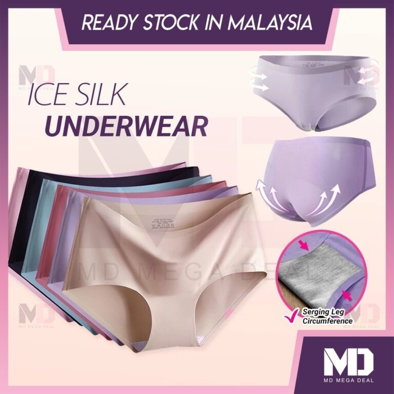 Ice Silk Seamless Underwear Middle Waist Panties