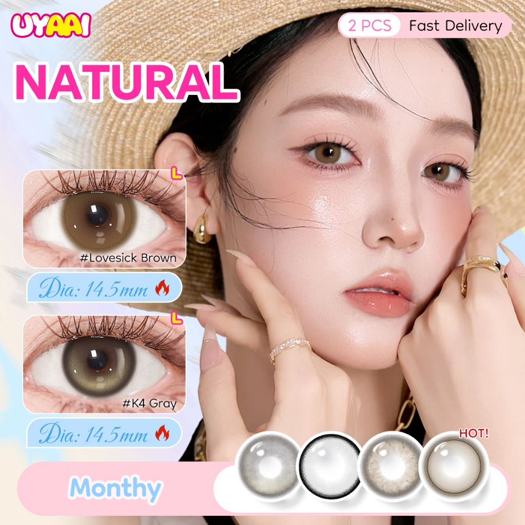 UYAAI Contact Lens Sweetie Cloud Pilihan Warna Korean Natural